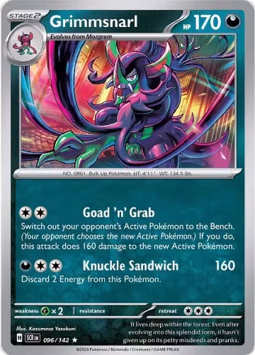 Grimmsnarl (096/142), Stellar Crown — Pokémon card price
