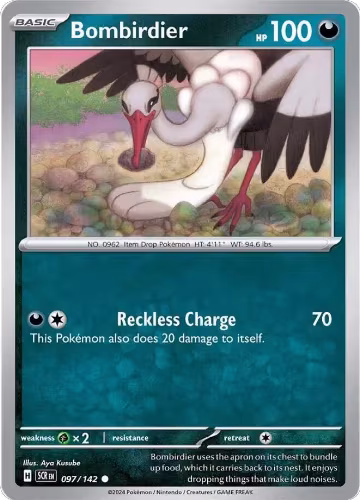 Bombirdier (097/142), Stellar Crown — Pokémon card price