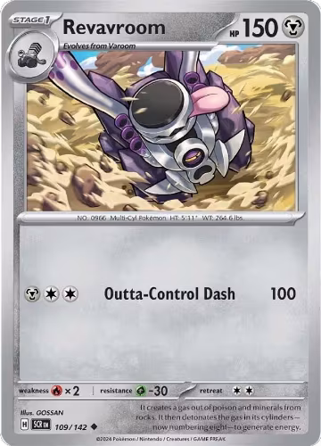 Revavroom (109/142), Stellar Crown — Pokémon card price