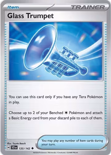 Glass Trumpet (135/142), Stellar Crown — Pokémon card price