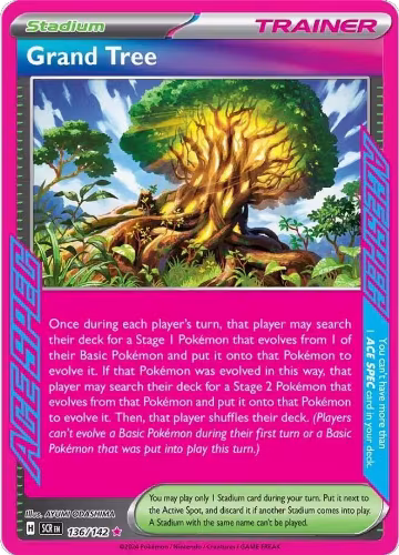 Grand Tree (136/142), Stellar Crown — Pokémon card price