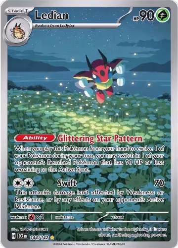 Ledian - 144/142 (144/142), Stellar Crown — Pokémon card price