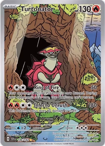 Turtonator - 146/142 (146/142), Stellar Crown — Pokémon card price