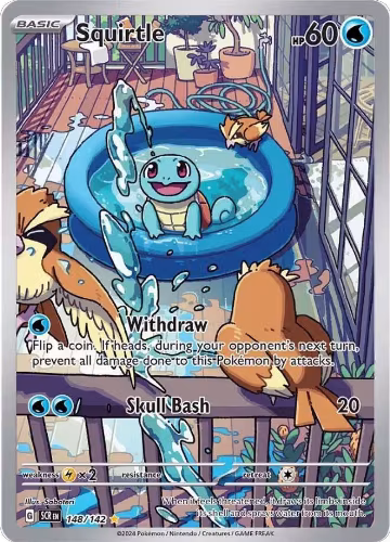 Squirtle (148/142), Stellar Crown — Pokémon card price