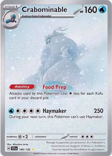 Crabominable - 149/142 (149/142), Stellar Crown — Pokémon card price