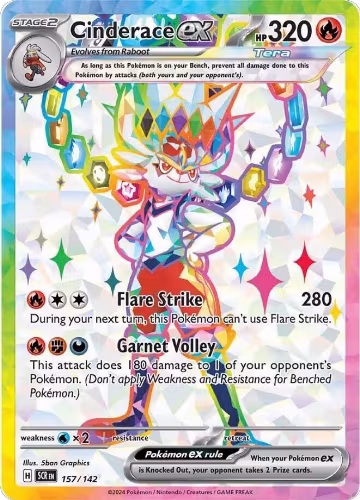 Cinderace ex - 157/142 (157/142), Stellar Crown — Pokémon card price