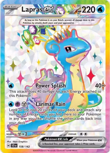 Lapras ex - 158/142 (158/142), Stellar Crown — Pokémon card price