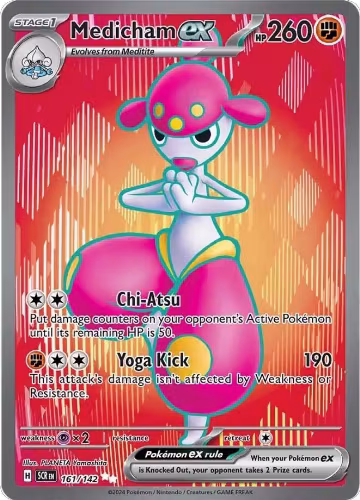 Medicham ex - 161/142 (161/142), Stellar Crown — Pokémon card price