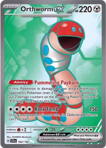 Orthworm ex - 162/142 (162/142), Stellar Crown — Pokémon card price