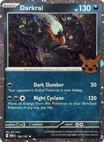 Darkrai (Cosmos Holo) (136/197) — card price
