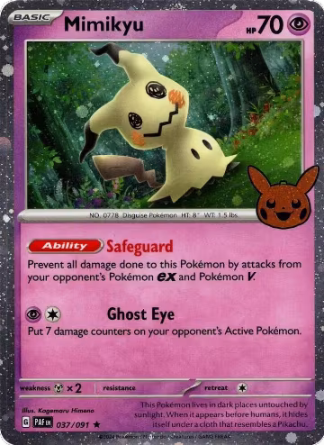Mimikyu - 037/091 (Cosmos Holo) (037/091) — card price