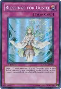 Blessings for Gusto (HA05-EN059), Hidden Arsenal 5: Steelswarm Invasion — Yu-Gi-Oh! card price