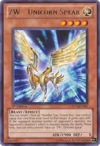 ZW - Unicorn Spear (ORCS-EN005), Order of Chaos — Yu-Gi-Oh! card price