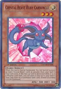 Crystal Beast Ruby Carbuncle (RYMP-EN040), Ra Yellow Mega Pack — Yu-Gi-Oh! card price