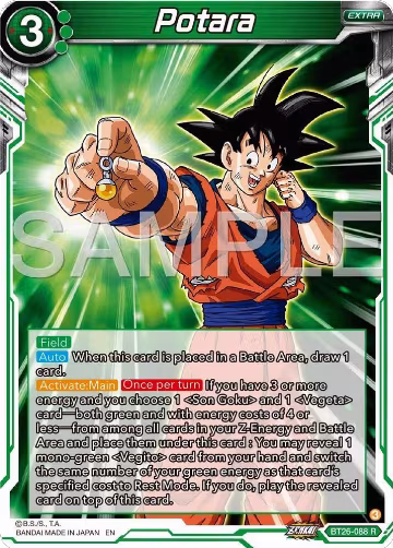 Potara (BT26-088), Ultimate Advent — DB Super card price