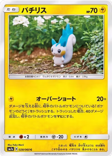 Pachirisu (028/060), Thunderclap Spark — Pokémon JP card price