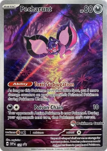 Pecharunt - 129 (Pokemon Center Exclusive) (129), Scarlet & Violet Promo Cards — Pokémon card price