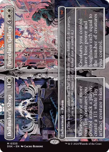 Dollmaker's Shop // Porcelain Gallery (Borderless) (335), Duskmourn: House of Horror — Magic card price