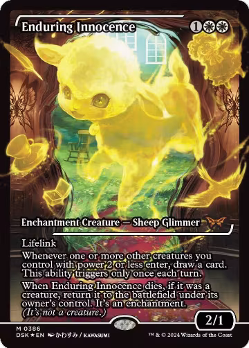 Enduring Innocence (Showcase) (386), Duskmourn: House of Horror — Magic card price