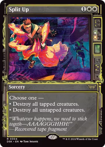 Split Up (Showcase) (304), Duskmourn: House of Horror — Magic card price
