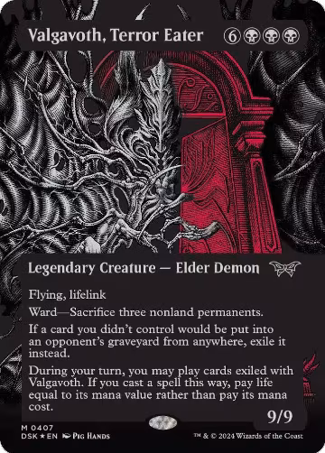 Valgavoth, Terror Eater (Showcase) (Textured Foil) (407), Duskmourn: House of Horror — Magic card price
