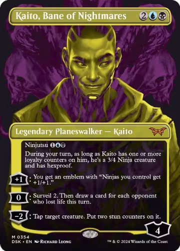 Kaito, Bane of Nightmares (Showcase) (354), Duskmourn: House of Horror — Magic card price