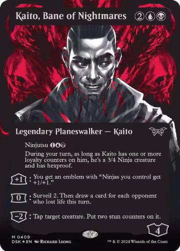 Kaito, Bane of Nightmares (Showcase) (Textured Foil) (409), Duskmourn: House of Horror — Magic card price