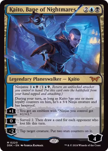 Kaito, Bane of Nightmares (220), Duskmourn: House of Horror — Magic card price