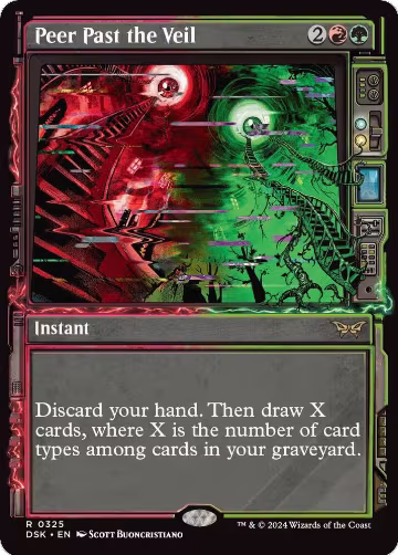 Peer Past the Veil (Showcase) (325), Duskmourn: House of Horror — Magic card price