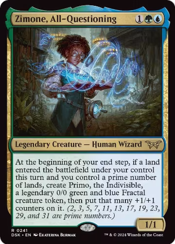 Zimone, All-Questioning (241), Duskmourn: House of Horror — Magic card price