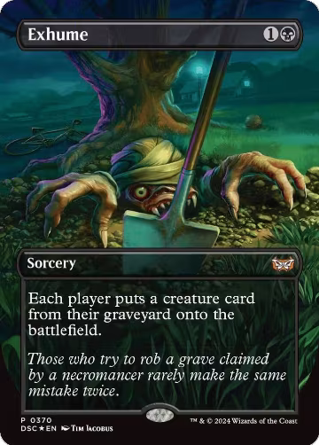 Exhume (Borderless) (370), Commander: Duskmourn: House of Horror — Magic card price