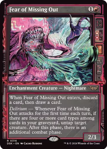 Fear of Missing Out (Showcase) (316), Duskmourn: House of Horror — Magic card price