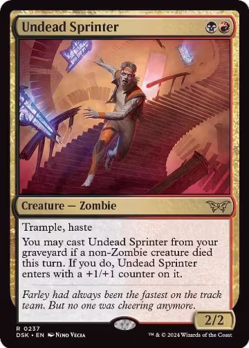 Undead Sprinter (237), Duskmourn: House of Horror — Magic card price