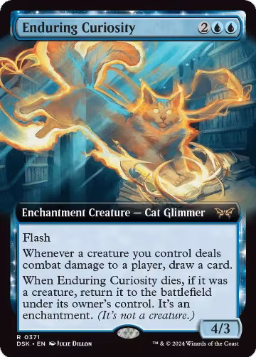 Enduring Curiosity (Extended Art) (371), Duskmourn: House of Horror — Magic card price