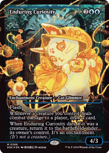 Enduring Curiosity (Showcase) (388), Duskmourn: House of Horror — Magic card price