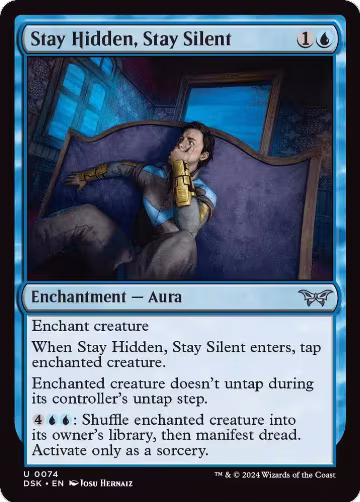 Stay Hidden, Stay Silent (0074) (74), Duskmourn: House of Horror — Magic card price