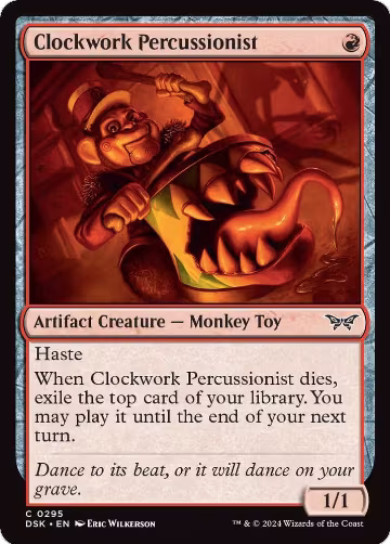 Clockwork Percussionist (0295) (295), Duskmourn: House of Horror — Magic card price
