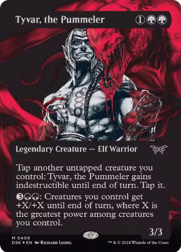 Tyvar, the Pummeler (Showcase) (Textured Foil) (408), Duskmourn: House of Horror — Magic card price