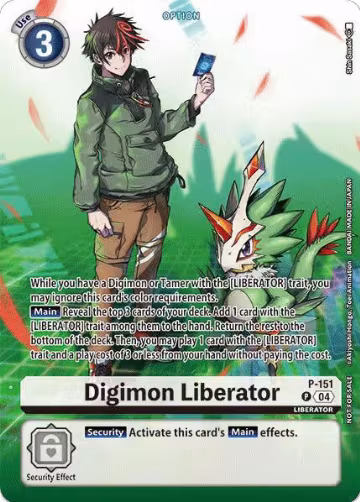 Digimon Liberator - P-151 (Legend Pack 2024) (P-151 P), Digimon Promotion Cards — Digimon card price