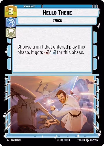 Hello There (052/257), Twilight of the Republic — Star Wars card price