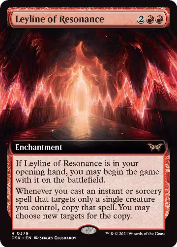 Leyline of Resonance (Extended Art) (379), Duskmourn: House of Horror — Magic card price