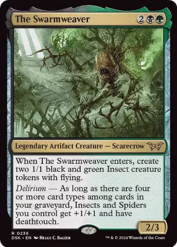 The Swarmweaver (0236) (236), Duskmourn: House of Horror — Magic card price
