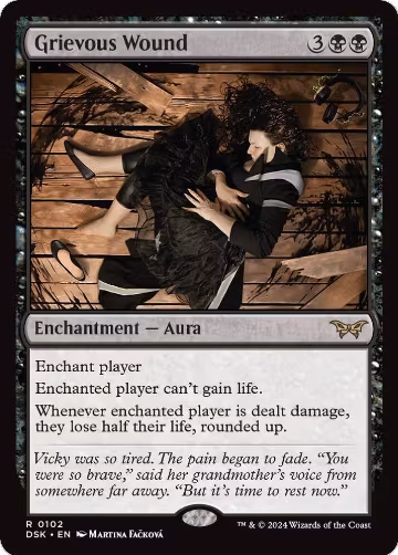 Grievous Wound (102), Duskmourn: House of Horror — Magic card price