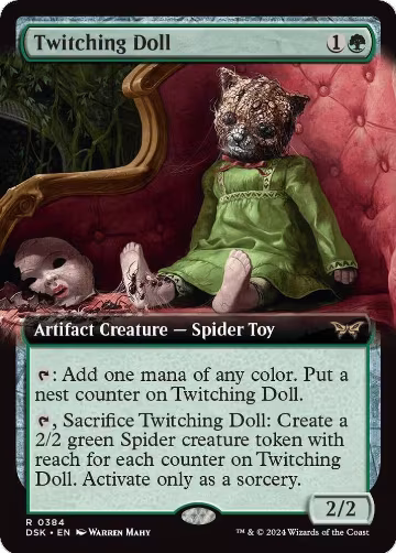 Twitching Doll (Extended Art) (384), Duskmourn: House of Horror — Magic card price