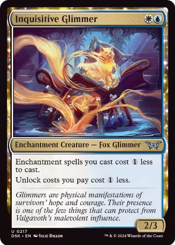 Inquisitive Glimmer (217), Duskmourn: House of Horror — Magic card price