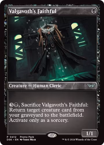 Valgavoth's Faithful (412), Promo Pack: Duskmourn: House of Horror — Magic card price