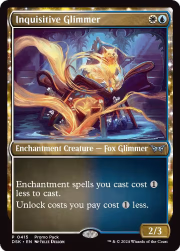 Inquisitive Glimmer (415), Promo Pack: Duskmourn: House of Horror — Magic card price