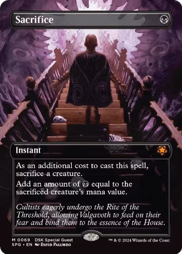Sacrifice (Borderless) (69), Special Guests — Magic card price