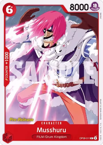 Musshuru (OP08-011), Two Legends Pre-Release Cards — One Piece card price