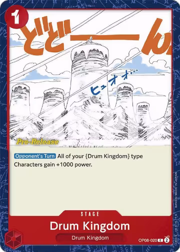 Drum Kingdom (OP08-020), Two Legends Pre-Release Cards — One Piece card price